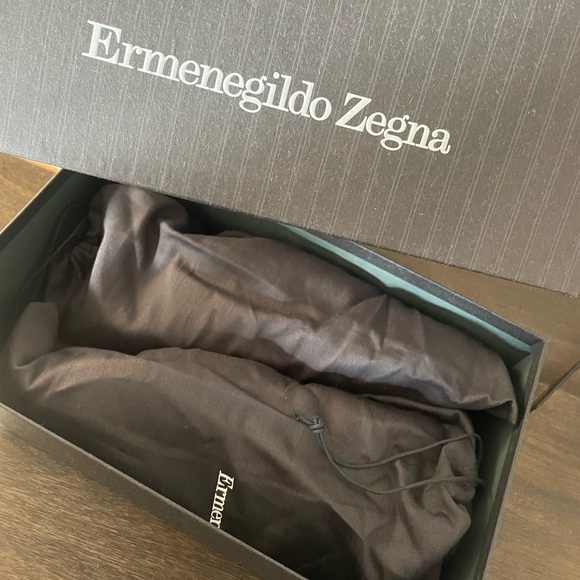 Zegna white sneakers men size 10 - Picture 2 of 9